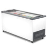 Congelador horizontal Metalfrio NF55 ideal para armazenamento comercial com tampa de vidro