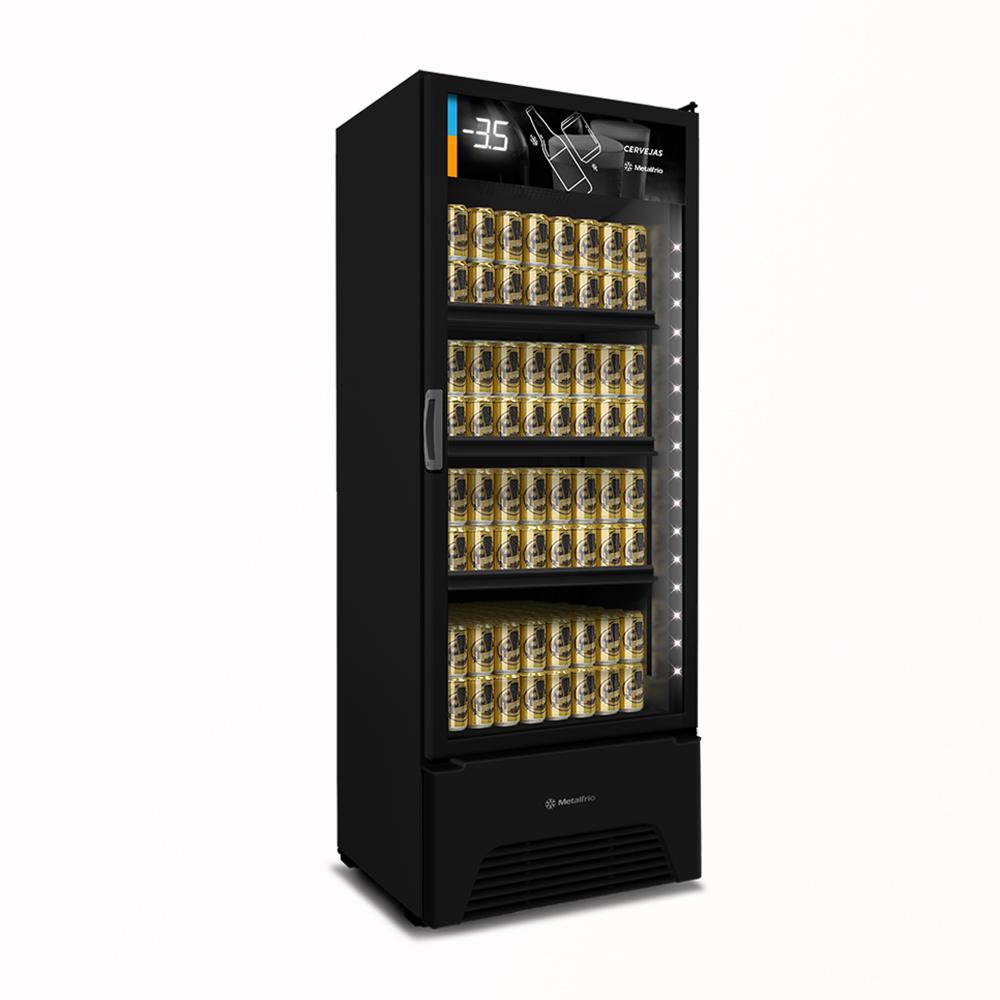 Cooler expositor cervejeira Metalfrio vertical com capacidade de 513 litros Salvador Comercial