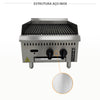Corpo em aço inox da chapa grill char broiler Venâncio PCG045G, resistente e fácil de limpar para uso profissional