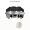 Corpo em aço inox da chapa grill char broiler Venâncio PCG060G, resistente e fácil de limpar para uso profissional