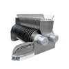 Cortador de carne em tiras de 10mm KES-ABNHD10, com capacidade para tiras de até 20cm, acompanhado de escova para limpeza e praticidade.