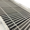 Detalhes da grelha de ferro fundido do char broiler Venâncio PCG045G, ideal para marcas de grelhado perfeitas