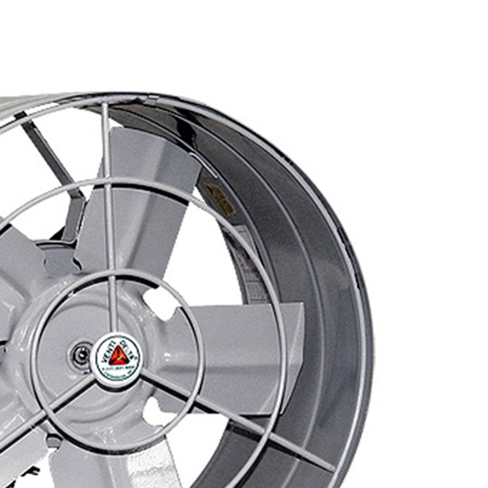 Exaustor 30cm Industrial Cozinha Potente Cinza com Hélice em Aço e Grade de Proteção