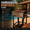 SEMINOVO - Churrasqueira Portátil Grelhado Char Broiler Parrilla Brazô Carvão/lenha VCB60 - Venâncio