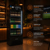 SEMINOVO - Cervejeira Expositor Vertical Porta de Vidro 497 Litros VN50AH Optima All Black 127V - Metalfrio