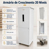 SEMINOVO - Kit Armário Crescimento Para 20 Esteiras AC20 + 26 Esteiras/formas - Venâncio