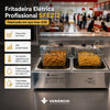 SEMINOVO - Fritador Elétrico Retangular Óleo 2 Cubas SFE212 127V - Venâncio