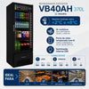 SEMINOVO - Visa Cooler Refrigerador Expositor de Bebidas Vertical 2 a 8ºc 370l Vb40al 220v All Black - Metalfrio