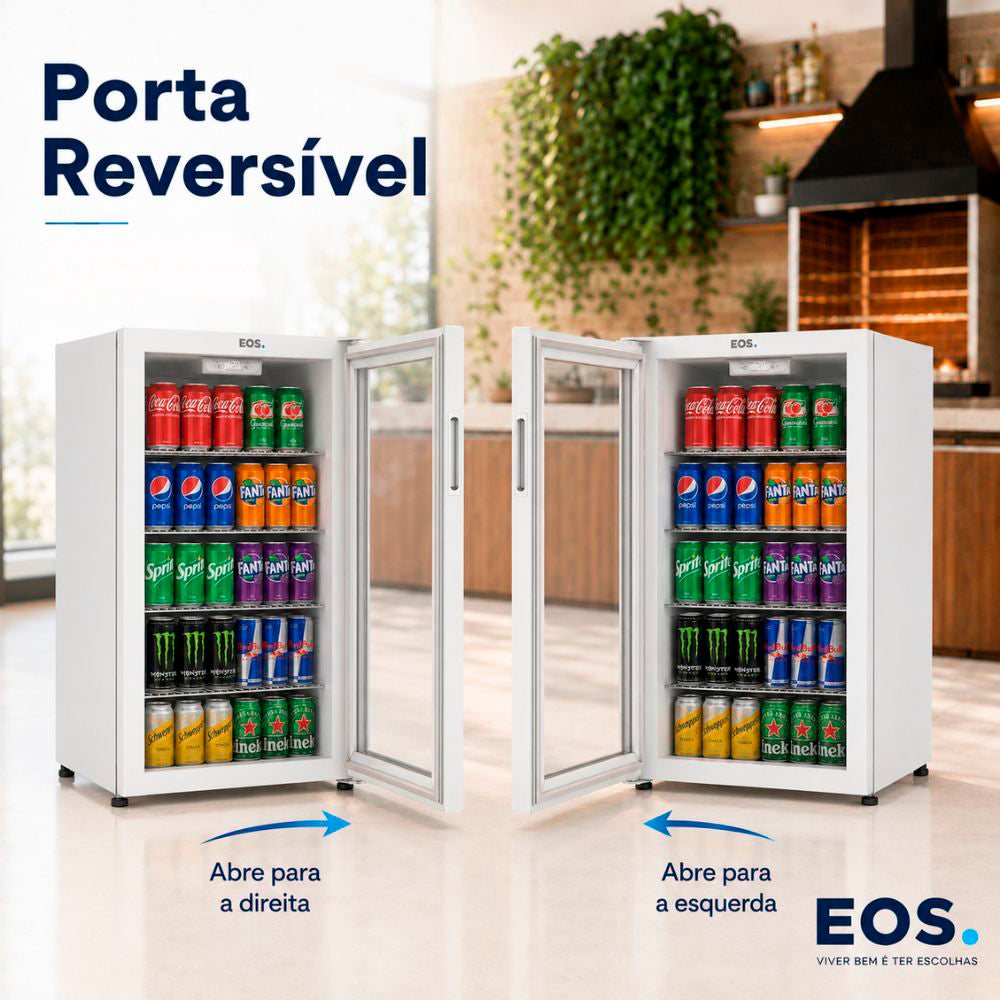 SEMINOVO - Refrigerador Expositor Vertical 124L Eco Gelo Branco EEV120B 127V - EOS