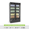 Expositor refrigerado para frios com portas de vidro temperado na Salvador Comercial