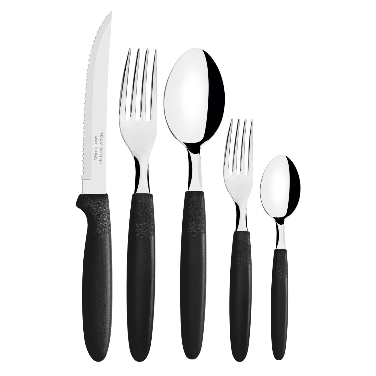 Kit - Panela Wok Alumínio 28cm Loreto Vermelho + 1 Faqueiro 30pç - Tramontina