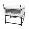 Forno Refratário Lastro Gás Industrial FIRI90 Roma Inox Venâncio com porta aberta e design robusto