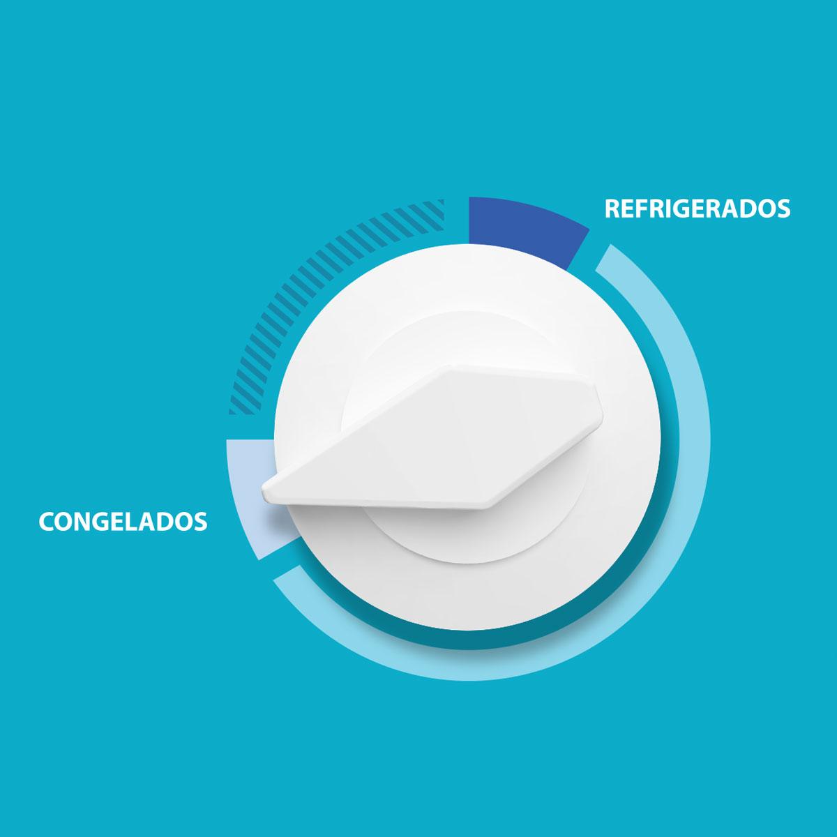 Freezer vertical Metalfrio com capacidade de 512 litros, ideal para estabelecimentos comerciais.