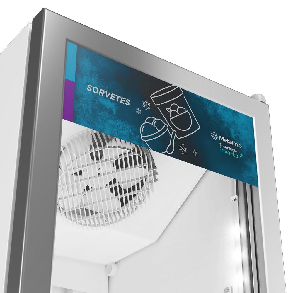 Freezer vertical com sistema Frost Free e economia de energia VF28 na Salvador Comercial.