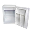  Interior do Frigobar EOS Ice Compact 71L branco 220V aberto, mostrando compartimento gela rápido, espaço para garrafa de 2L e duas prateleiras ajustáveis.

