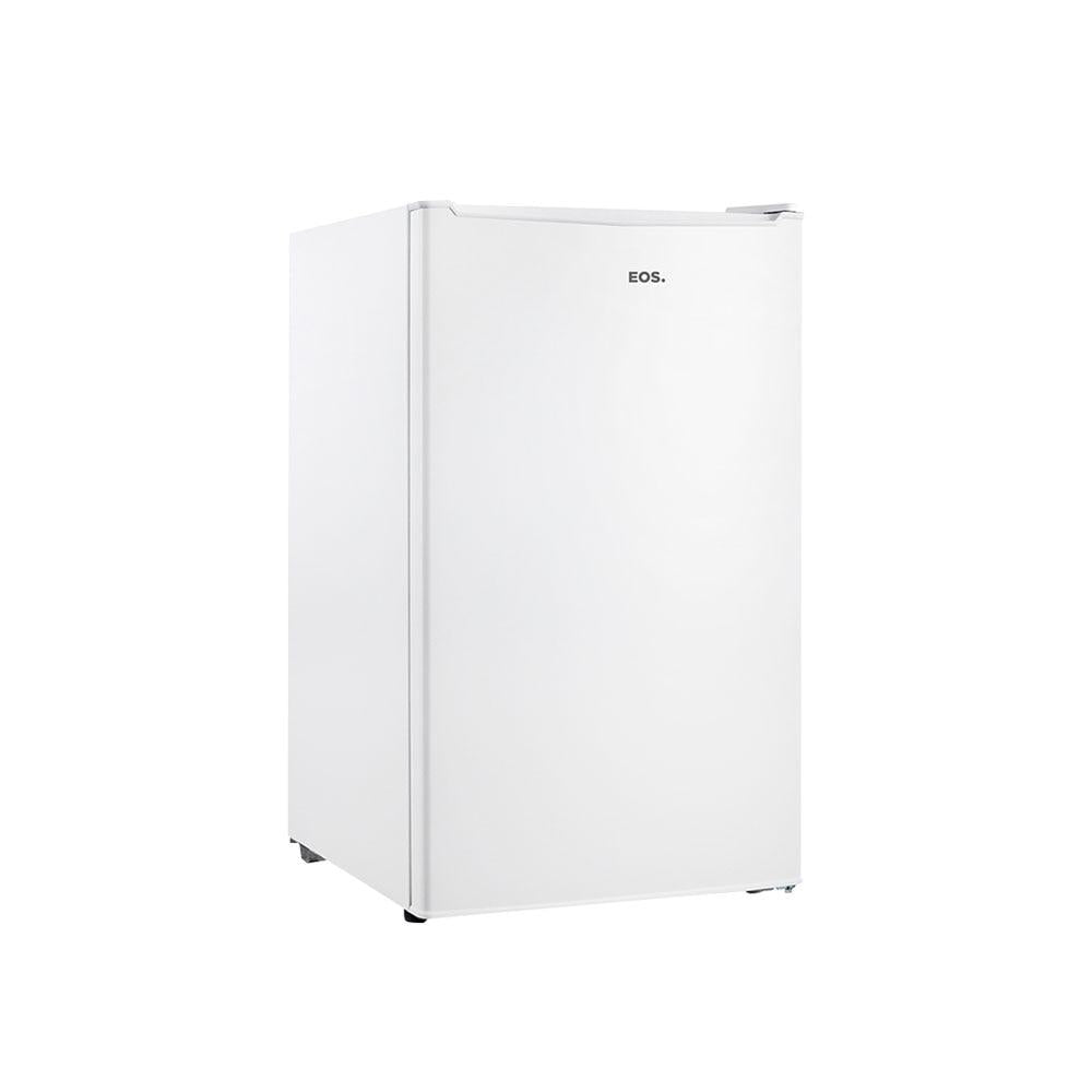 Frigobar Mini Refrigerador EOS Ice Compact 93L branco 220V, perfeito para quarto, sala ou escritório, com alta eficiência energética.
