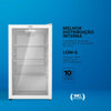 Expositor refrigerado branco EOS com controle digital de temperatura