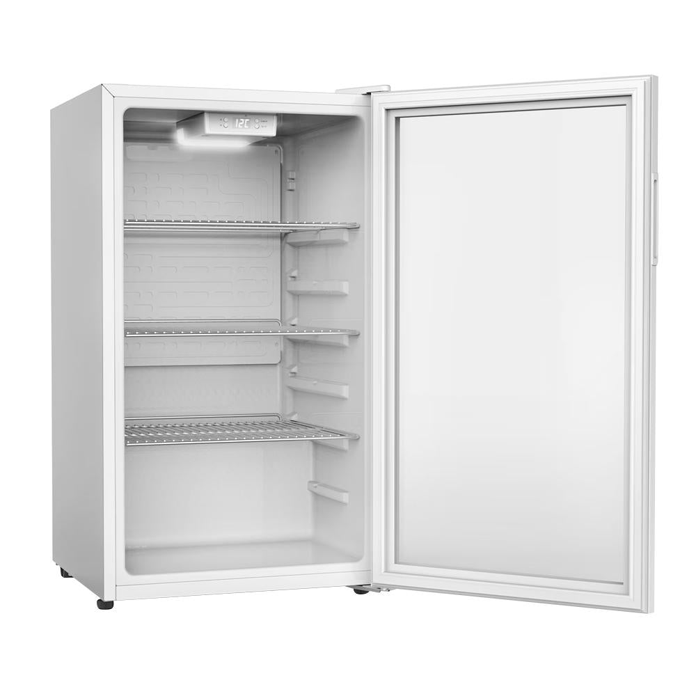 Expositor vertical com porta de vidro 124 litros ideal para bares e comércios

