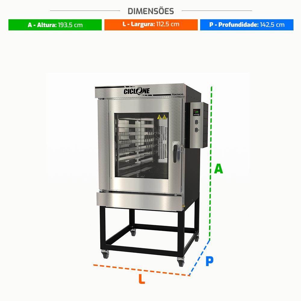 Forno Industrial Venâncio 8 Esteiras - Alta produtividade para seu negócio.