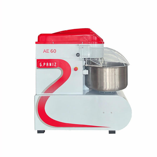 Amassadeira espiral industrial 60 kg G.Paniz AE 60 G2 para padarias e pizzarias.