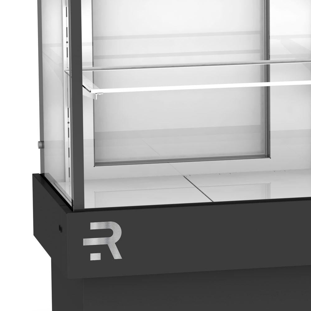 Balcão de Padaria Refrimate CVPS 1450 com 145cm de largura e acabamento preto

