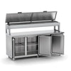 Balcão Inox Refrigerado 3 Portas com Sistema de Ar Forçado