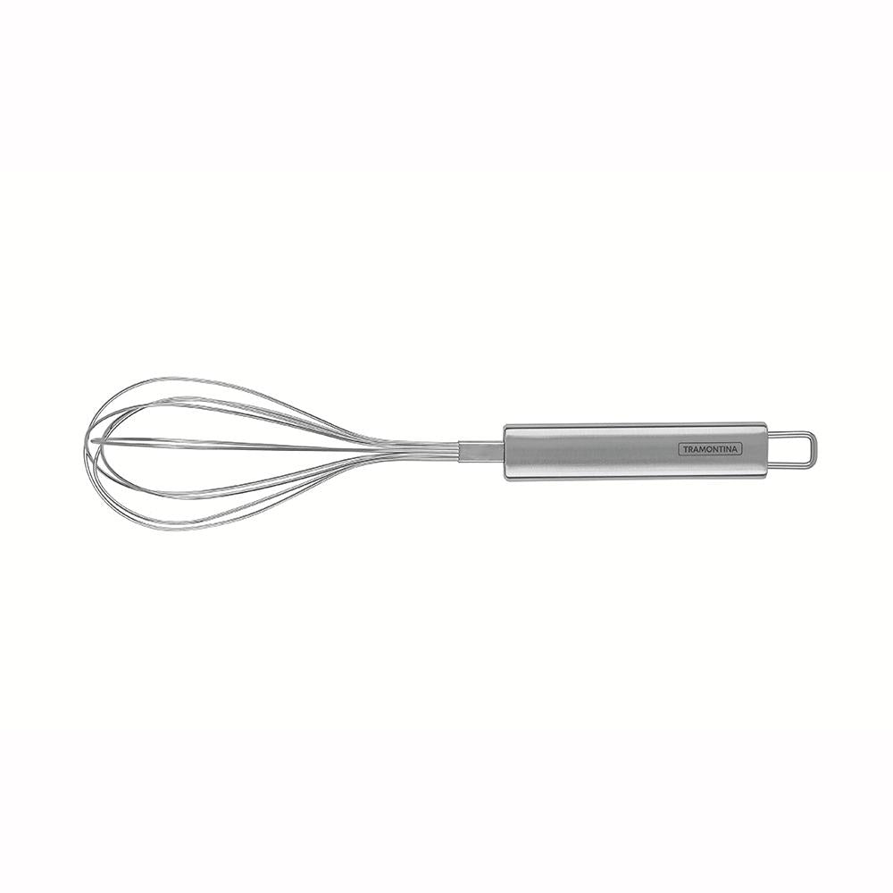 Batedor fuê inox profissional Tramontina 29 cm para uso doméstico e profissional.