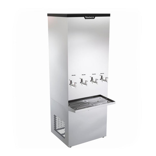Bebedouro industrial inox 200 litros Venâncio BI200 com 4 torneiras – Salvador Comercial