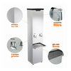 Bebedouro industrial inox de coluna para empresas e escolas