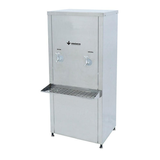 Imagem do bebedouro industrial inox refrigerado RB15 EW50 2TG da Venâncio.
