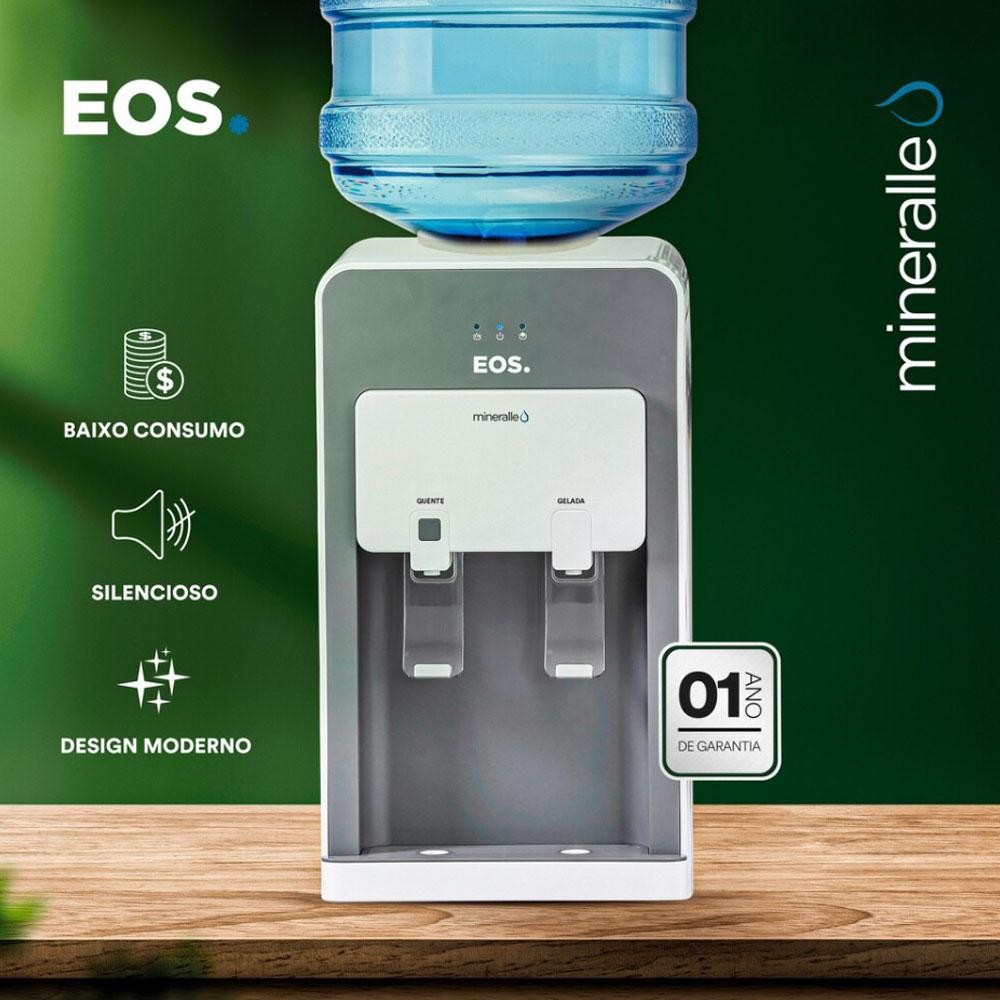 Bebedouro compacto e econômico EOS EBE02QS 127V com função quente e fria