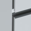 Câmara fria inox compacta Refrimate 753 litros com sistema de ar forçado e quatro portas.