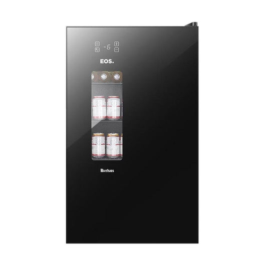 Cervejeira EOS Bierhaus 100L Black Glass com porta de vidro frost free