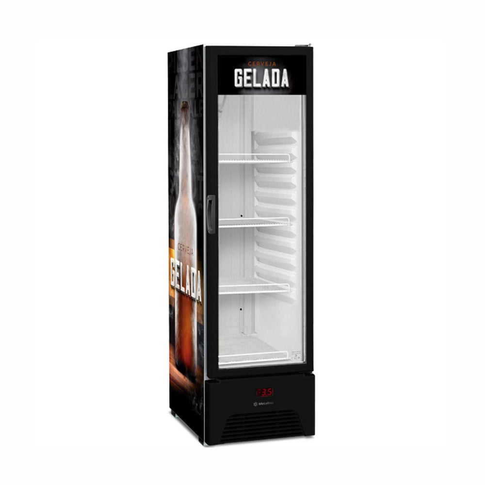 Cervejeira Metalfrio com porta de vidro 337 litros para uso comercial