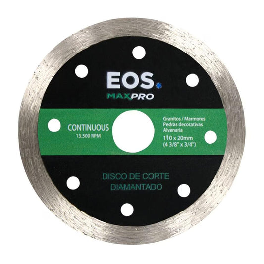 Disco Diamantado 110mm Cortar Porcelanato EOS na Salvador Comercial
