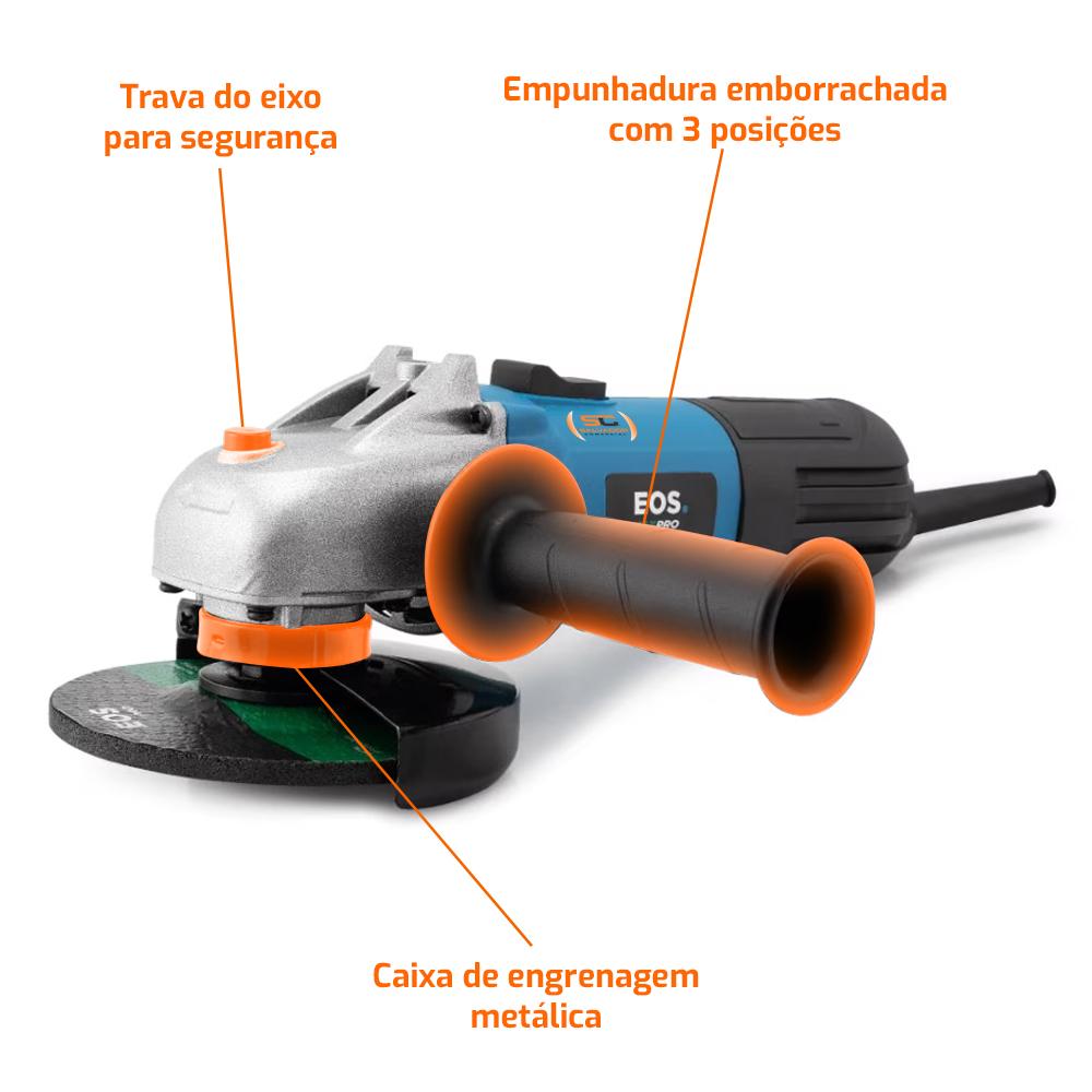 Ferramenta de corte e desbaste segura