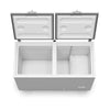 Freezer bivolt Metalfrio com dreno frontal e controle frontal de temperatura
