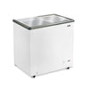 Freezer Horizontal EOS EEH200XX de 156 litros com tampa de vidro, ideal para exposição de produtos