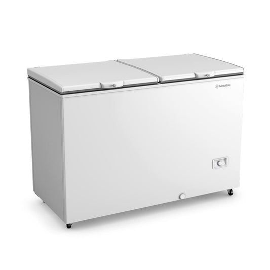Freezer horizontal inverter Metalfrio 417 litros com dupla ação e baixo consumo