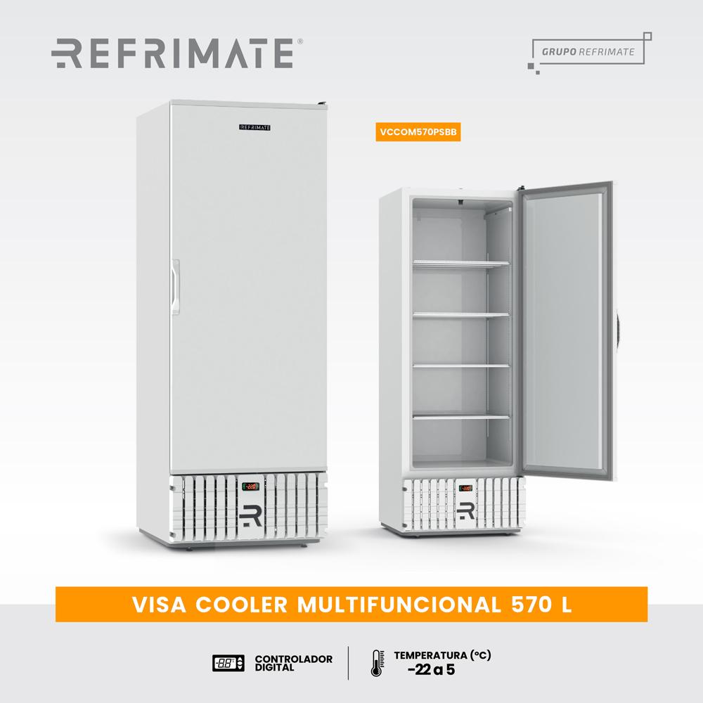 Freezer multiuso estático 570 litros com controle digital de temperatura