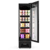 Freezer vertical inverter Metalfrio com capacidade de 337 litros, design slim e tecnologia frost free.