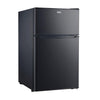 Frigobar duplex preto 88 litros EOS com freezer e refrigerador