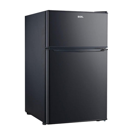Frigobar duplex preto 88 litros EOS com freezer e refrigerador