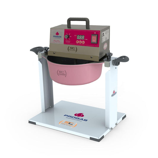 Kit misturador de doces rosa gás Progás 5 litros com suporte Giramog