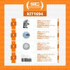 Kit profissional Skymsen PA7 PRO com acessórios de corte e jogo de facas inox Tramontina.