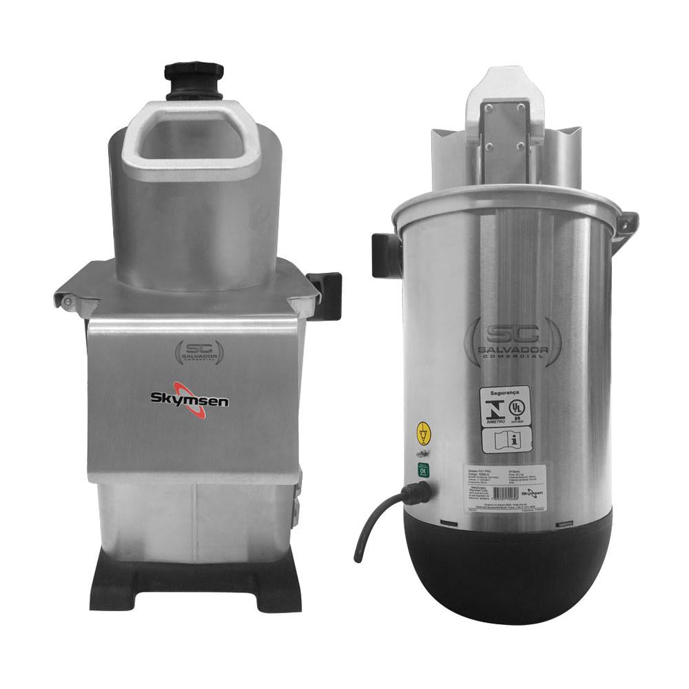 Máquina de cortar alimentos Skymsen PA7 PRO acompanhada de jogo de facas Tramontina 9 peças.