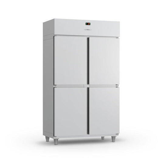 Mini Câmara Congelados Inox com 4 portas e ar forçado Refrimate 220V – Salvador Comercial