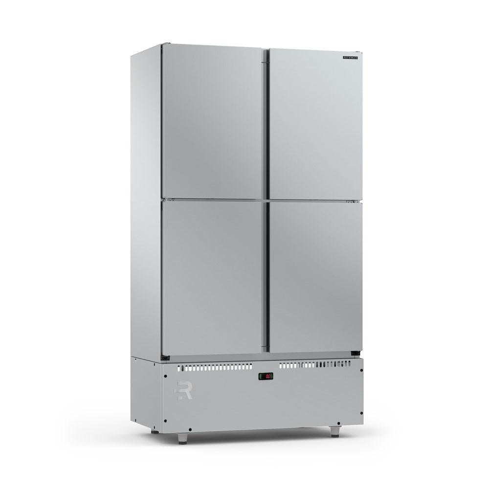 Imagem da Mini Câmara Frigorífica Inox 4 Portas Refrimate 744L 220V disponível na Salvador Comercial.