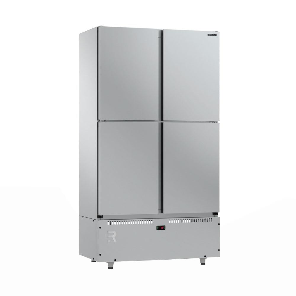 Mini Câmara Frigorífica Inox 4 Portas Refrimate 744 Litros com Ar Forçado