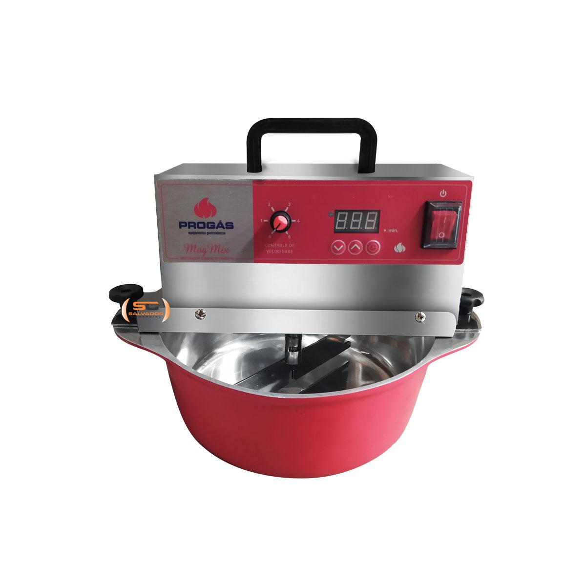 Misturador automático para brigadeiro Progás com caçarola de 5 litros e controle de velocidade